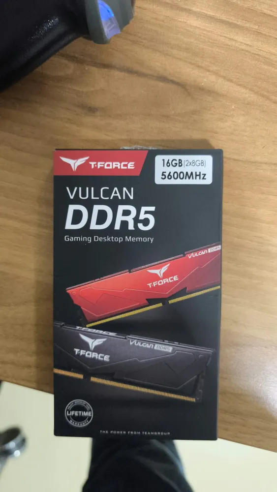 TEAMGROUP T-FORCE VULCAN 16GB (2×8GB) DDR5 5600MHz RAM