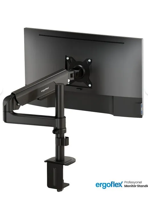 Ergoflex EF S10 Gümüş 22"-40 " Amortisörlü 2-15 Kg Profosyonel Monitör Standı