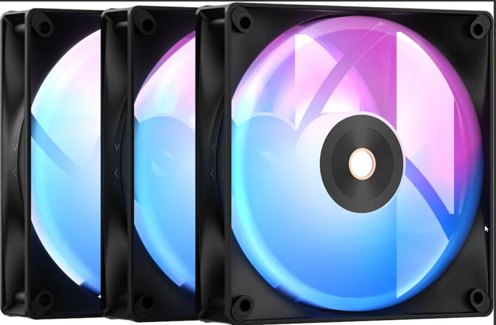Ocypus Delta F12 ARGB Black 120 mm Fan (3'lü set)